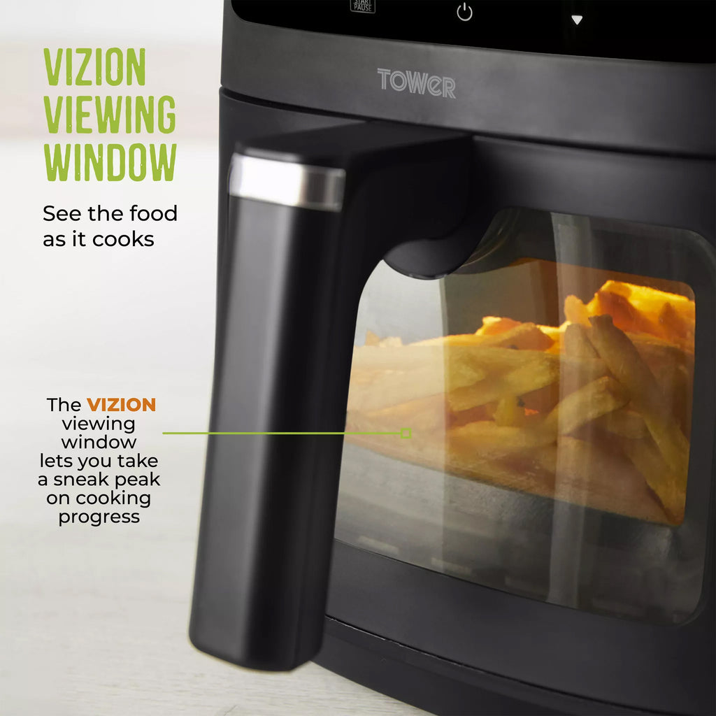 Tower 8 Litre Vizion Digital Air Fryer - Black - T17176