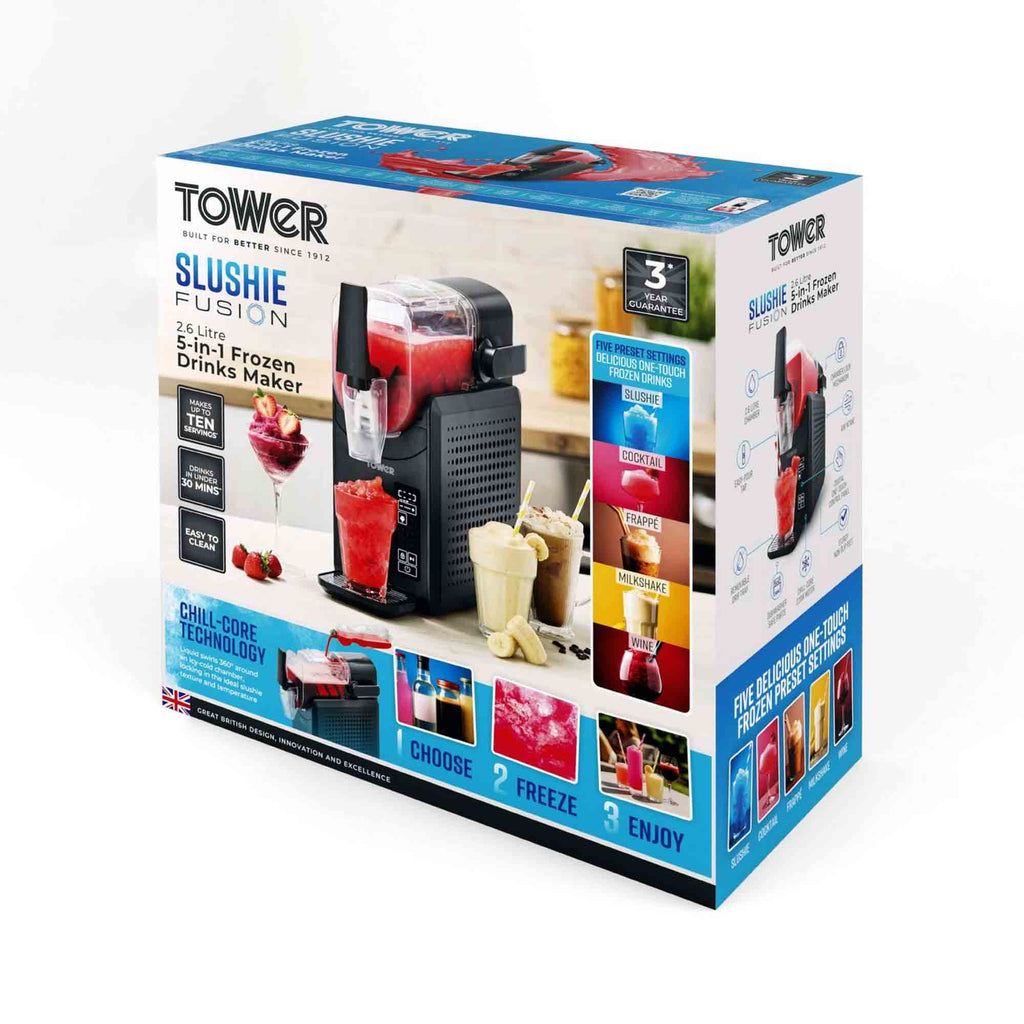 Tower T19058 2.6L Frozen Drink Slushie Maker – Black