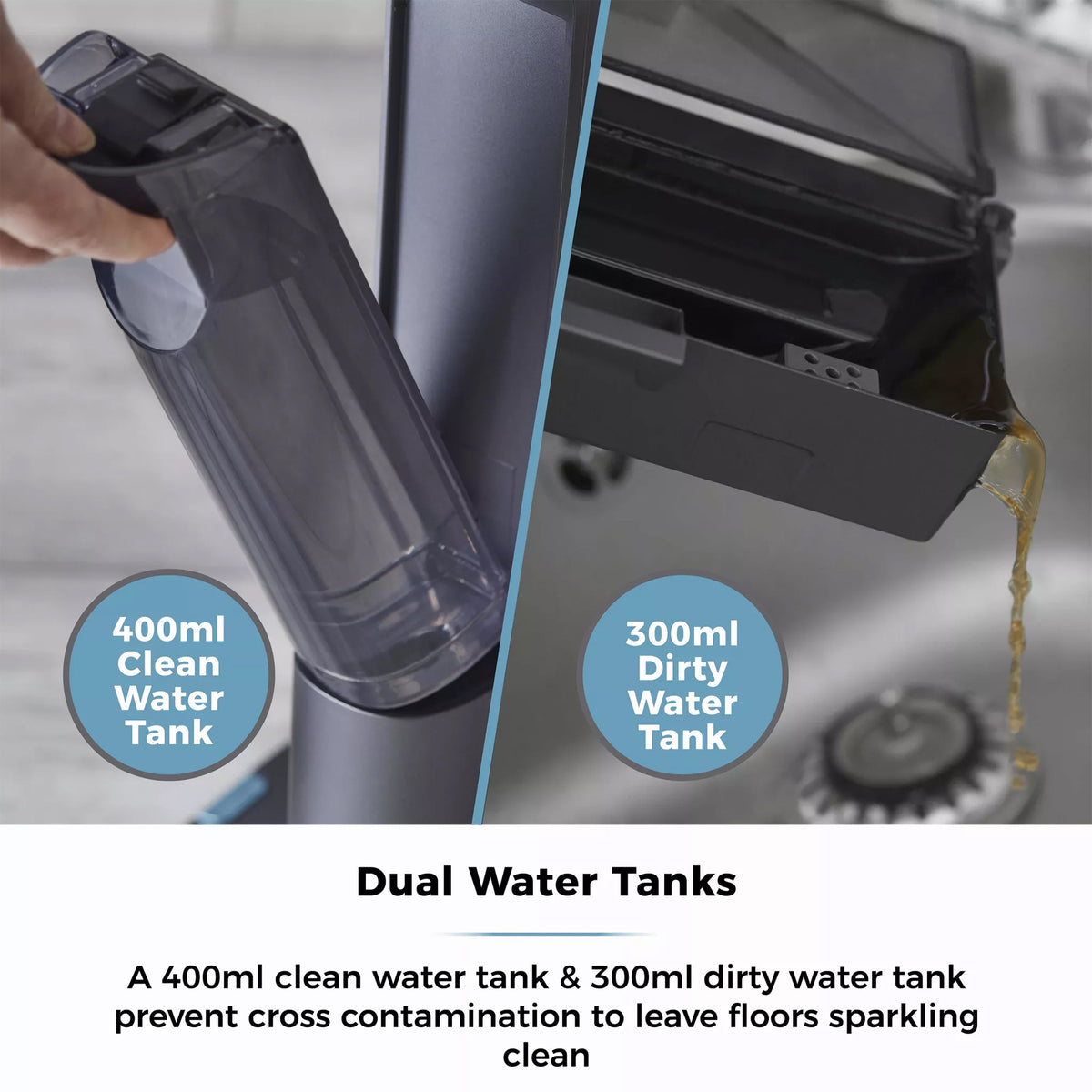 Tower AquajetPro Cordless Hard Floor Cleaner - Titanium - T547002