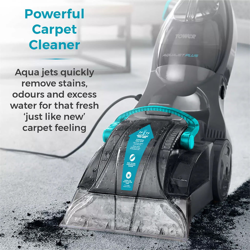 Tower TCW5 Aquajet Plus Carpet Washer with Allergen Removal – T548002