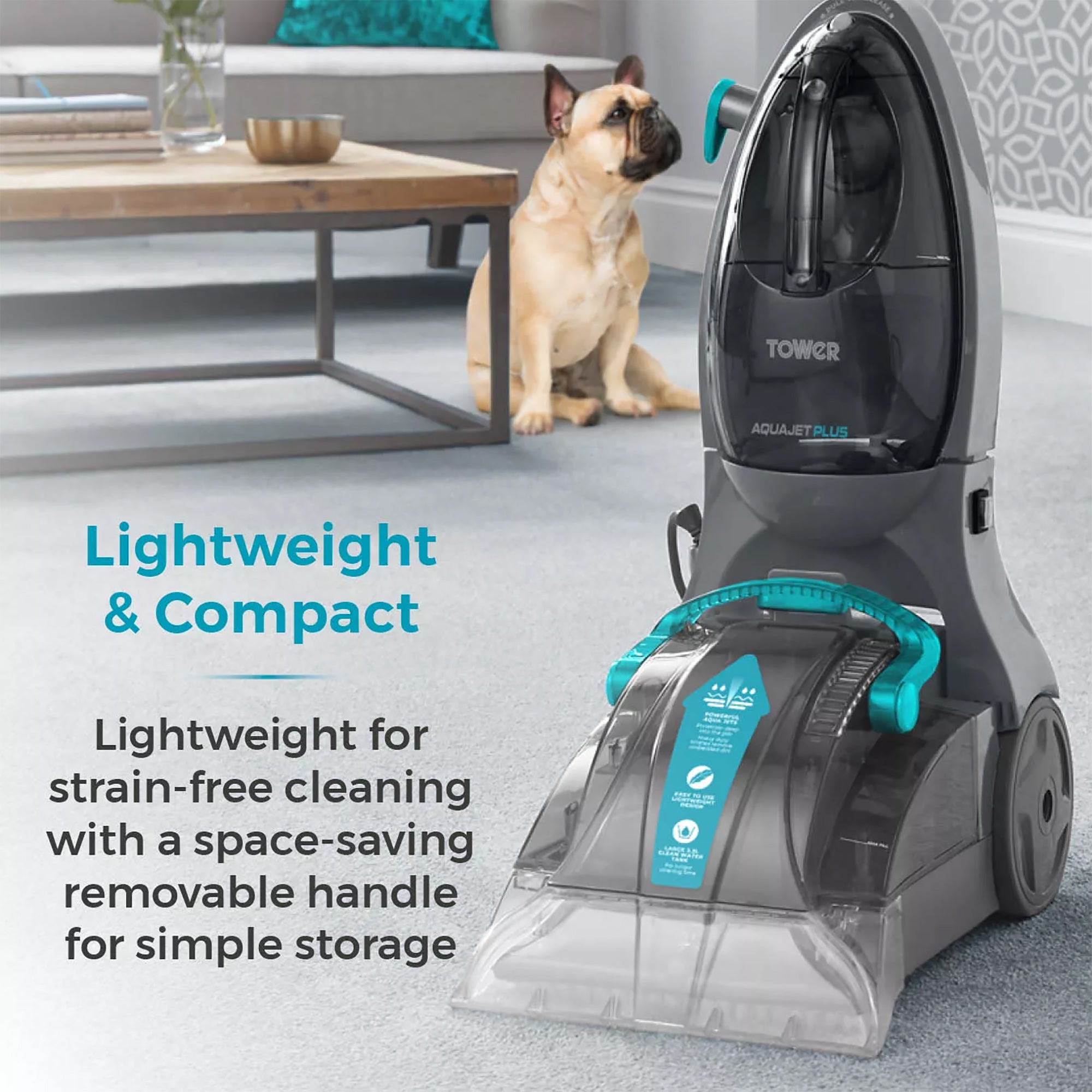 Tower TCW5 Aquajet Plus Carpet Washer with Allergen Removal – T548002