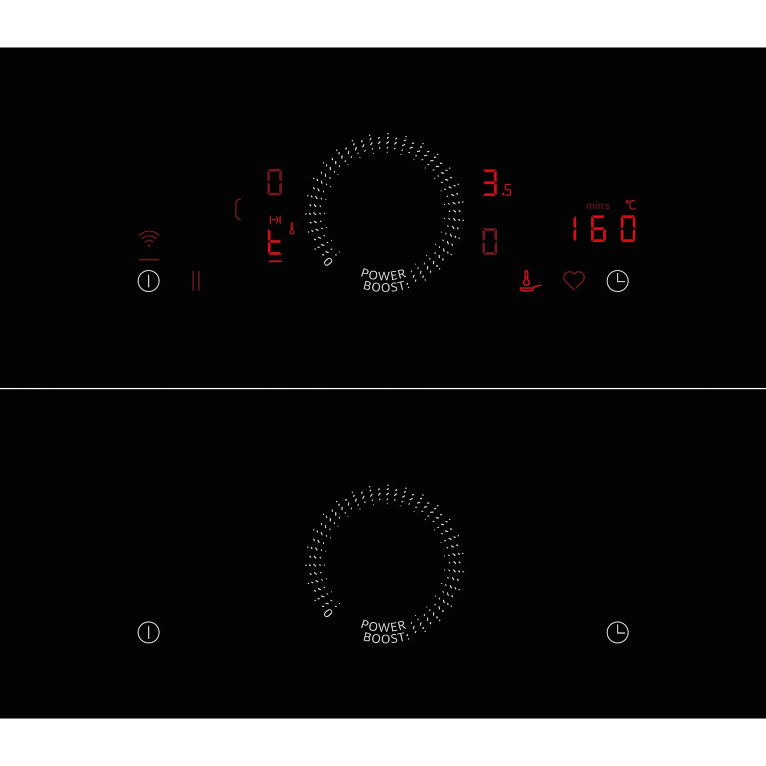 Neff T66FHE4L0 60cm 4 Zone Built-in Electric Induction Hob, Touch Control & CombiZone, Black Glass