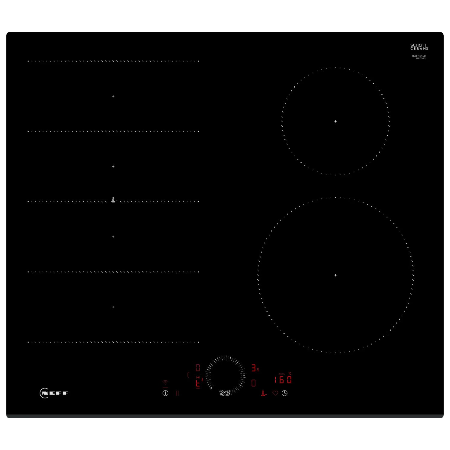 NEFF N70 T66FHE4L0 60cm Flex Induction Hob – Black