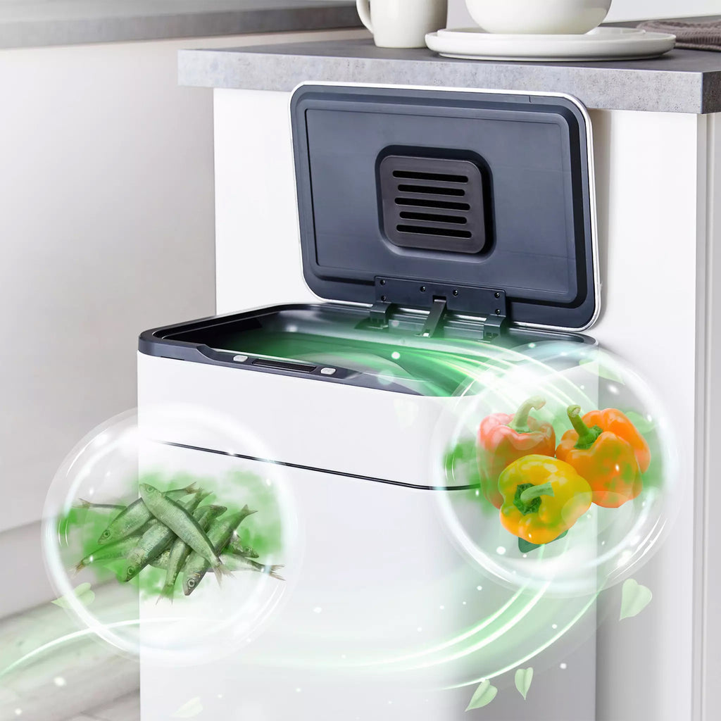 Tower 60 Litre Ozone Sensor Bin in White - T938023WHT