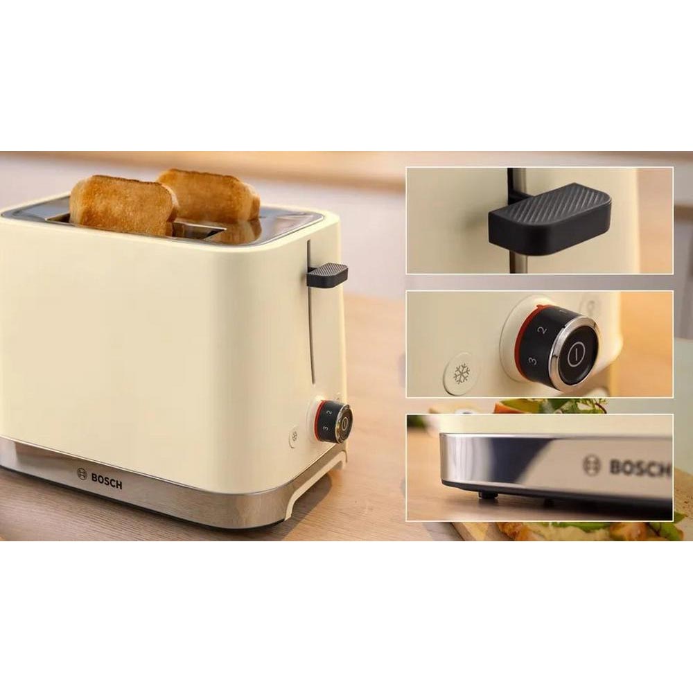 Bosch 2 Slice MyMoment Toaster in Cream - TAT4M227GB