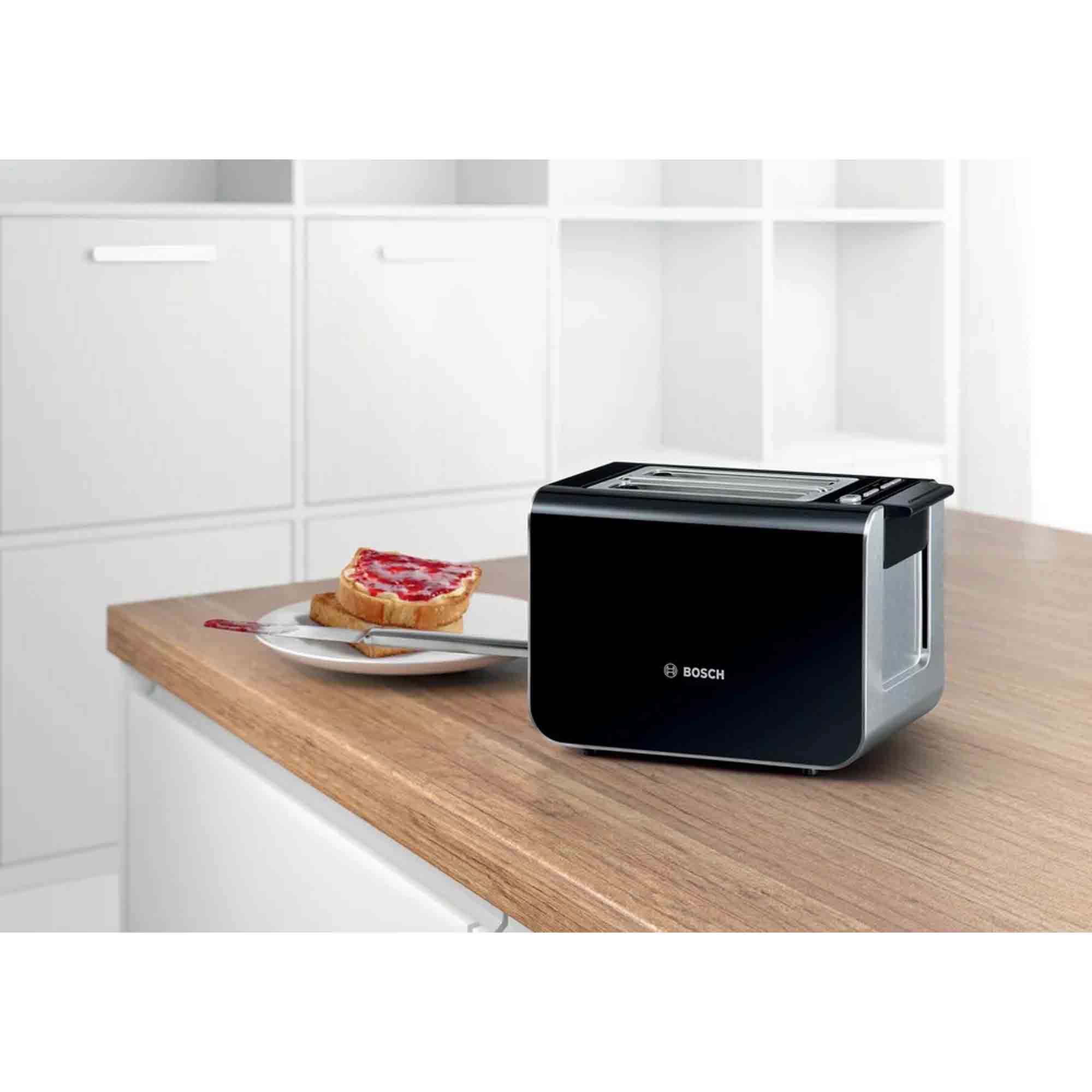 Bosch Styline 2 Slice Toaster in Black – TAT8613NGB