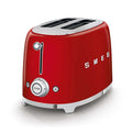 Red Smeg toaster on a white background