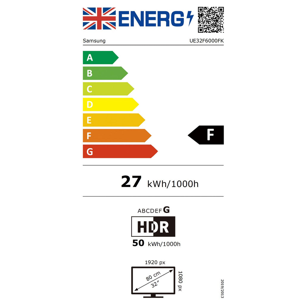 Samsung UE32F6000FKXXU 32 Inch, LED TV, Smart TV, Freeview HD