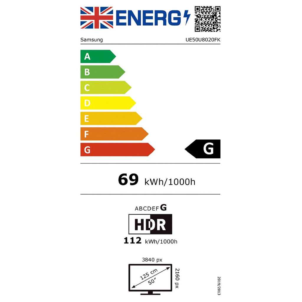 Samsung UE50U8020FKXXU 50 Inch, Ultra HD LED Television, Smart TV, Freeview HD