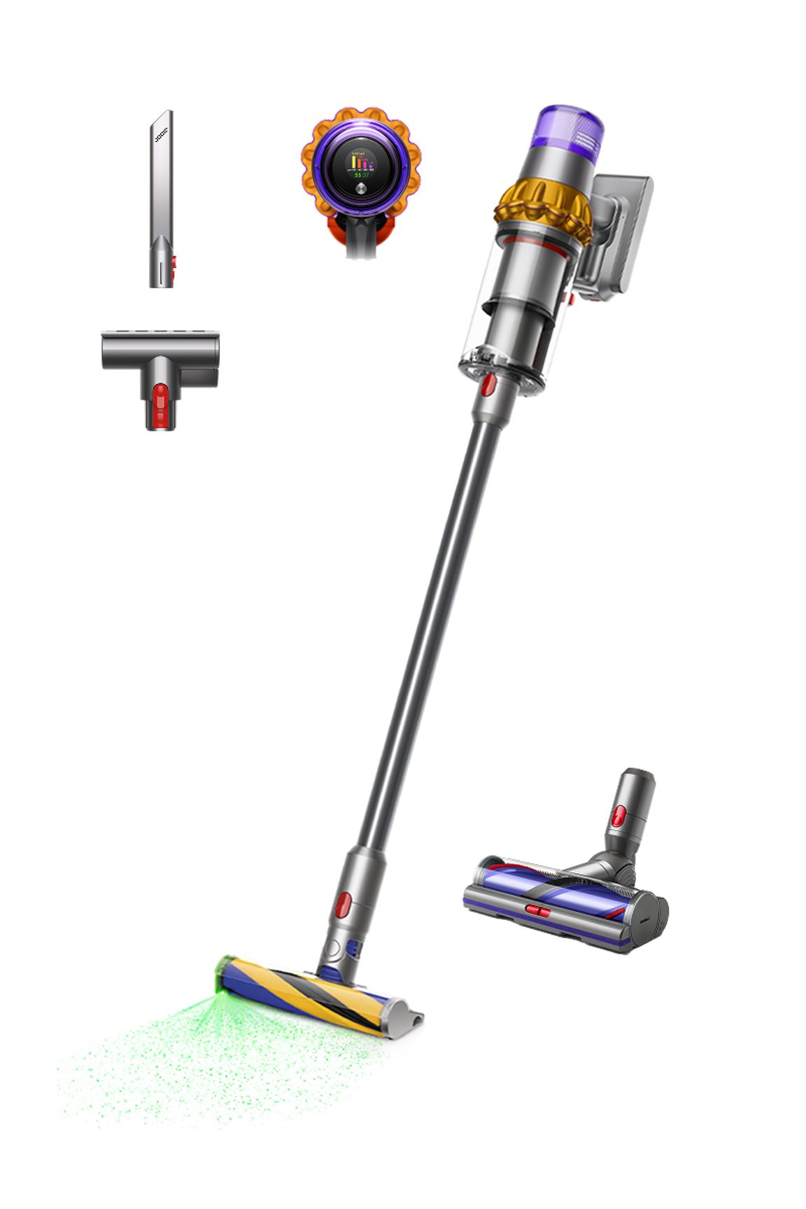 Dyson V15 Detect Absolute Cordless Vacuum Cleaner - Yellow and Nickel