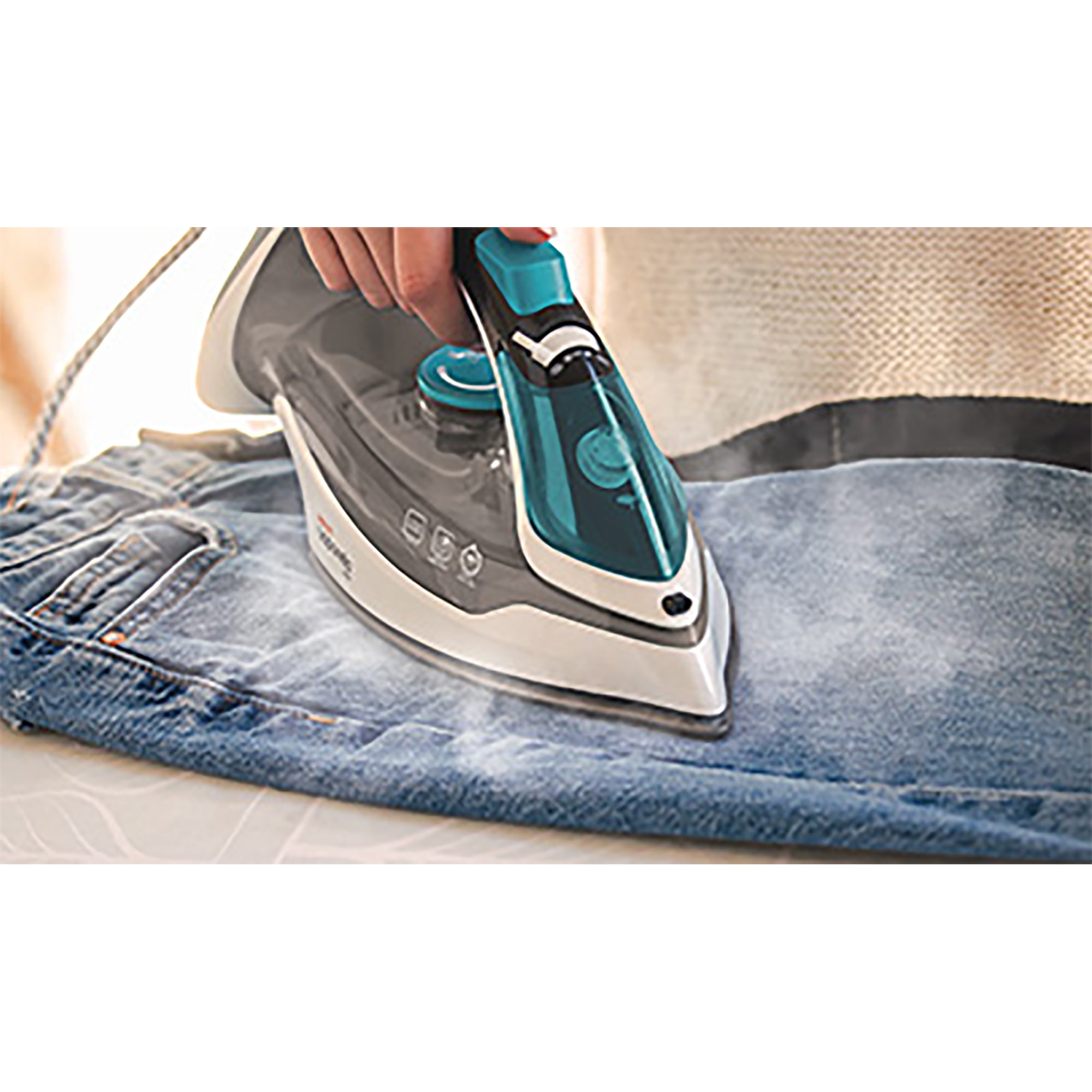 Polti Vaporella Quick Q100 Steam Iron with Double Ceramic Soleplate - Blue