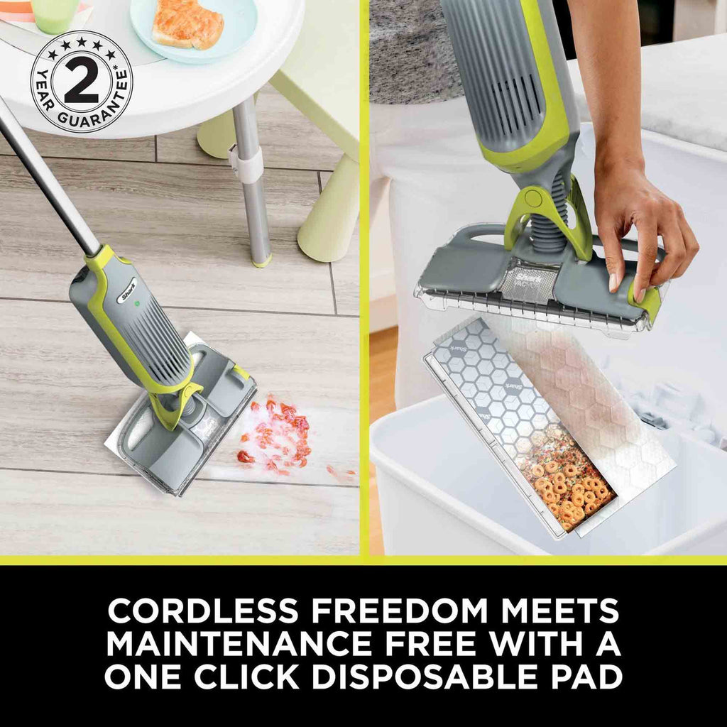 Shark VacMop 2-in-1 Cordless Vacuum Mop with Targeted Spray – VM200UK (Charcoal Grey)