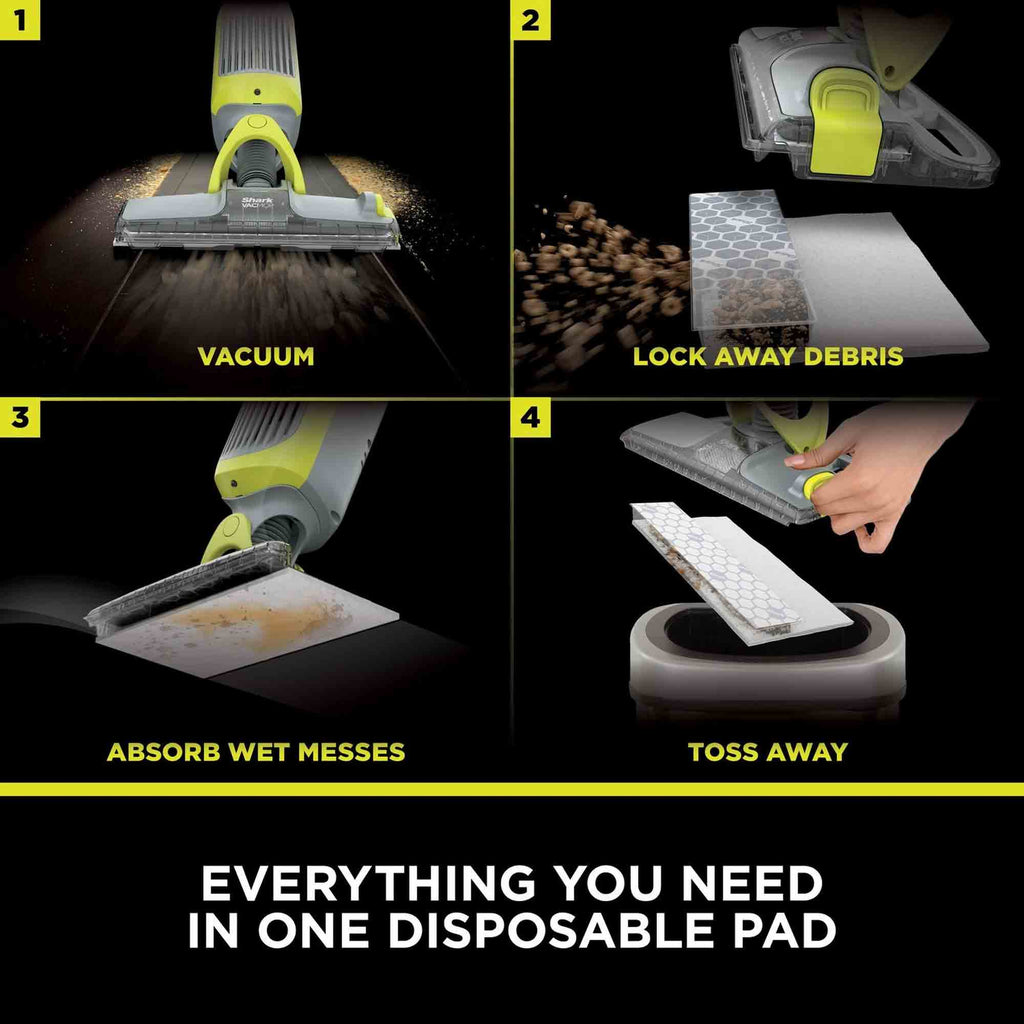 Shark VacMop 2-in-1 Cordless Vacuum Mop with Targeted Spray – VM200UK (Charcoal Grey)