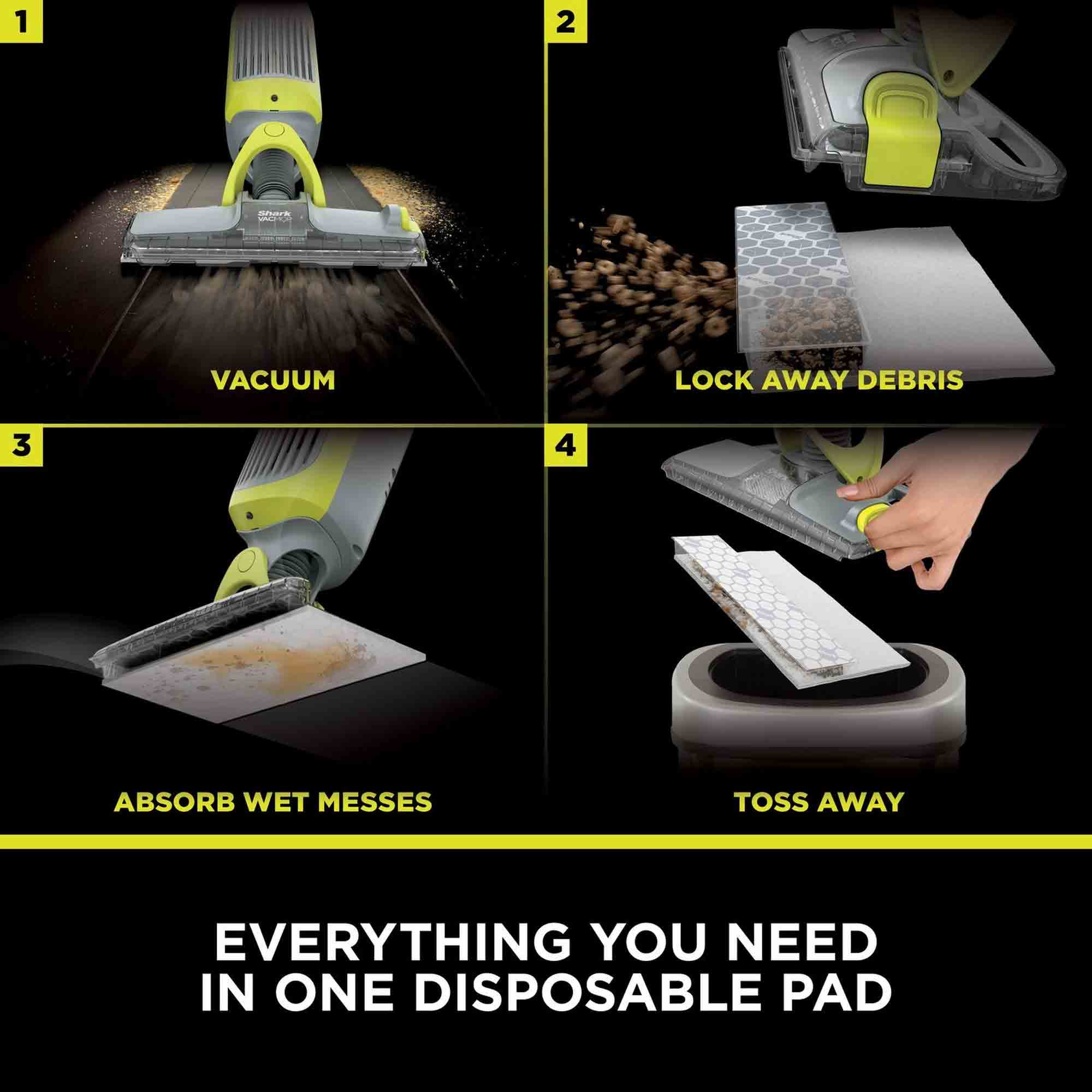 Shark VacMop 2-in-1 Cordless Vacuum Mop with Targeted Spray – VM200UK (Charcoal Grey)