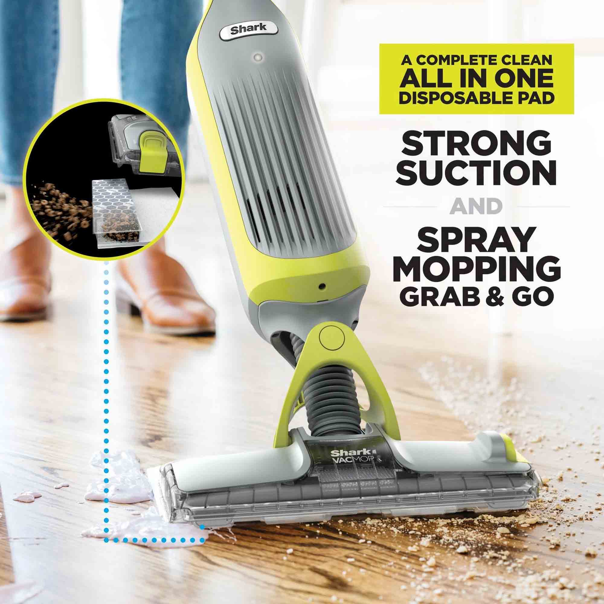 Shark VacMop 2-in-1 Cordless Vacuum Mop with Targeted Spray – VM200UK (Charcoal Grey)