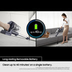 Samsung Jet 60 Turbo Cordless Stick Vacuum Cleaner - Teal Violet - VS15A6031R4/EU