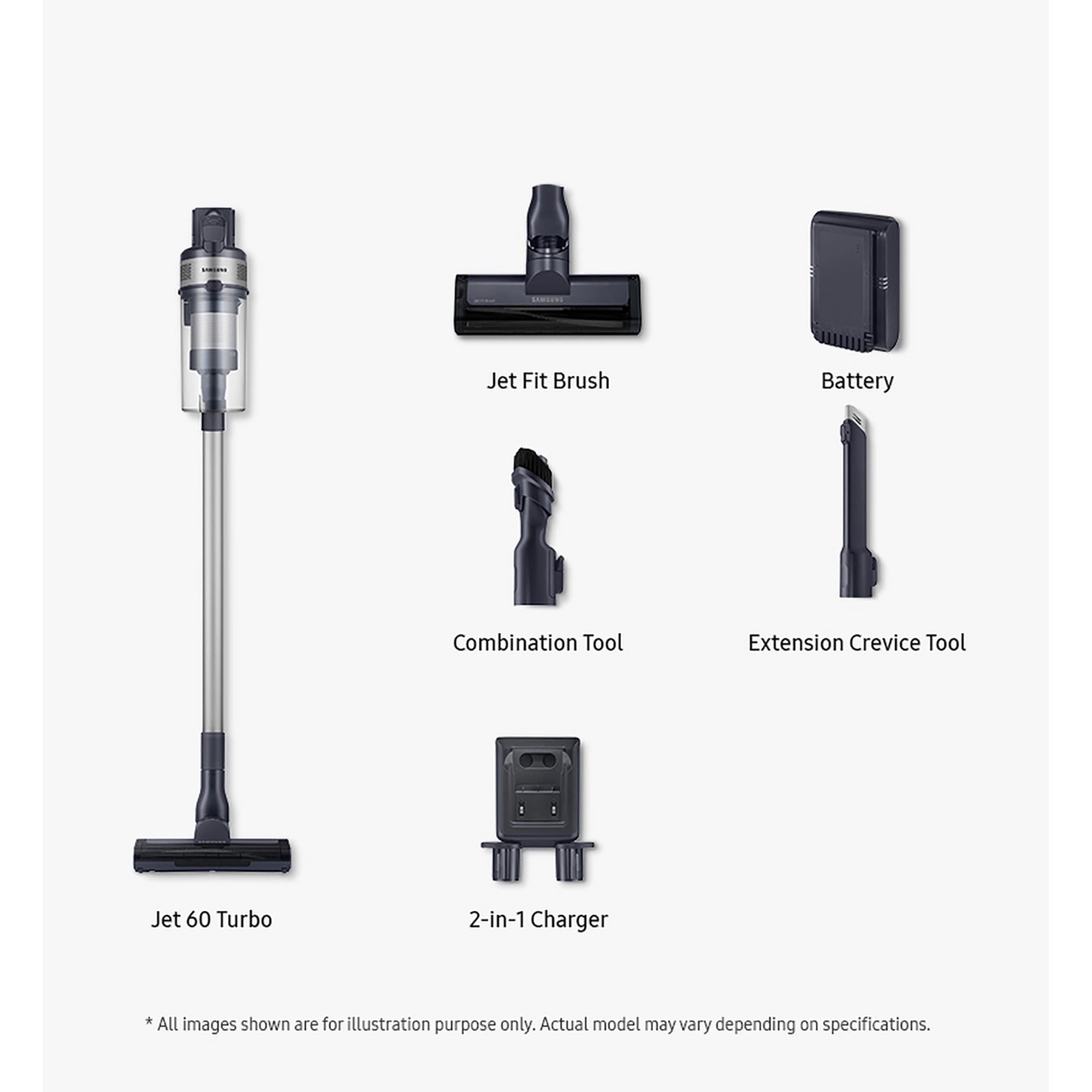 Samsung Jet 60 Turbo Cordless Stick Vacuum Cleaner - Teal Violet - VS15A6031R4/EU