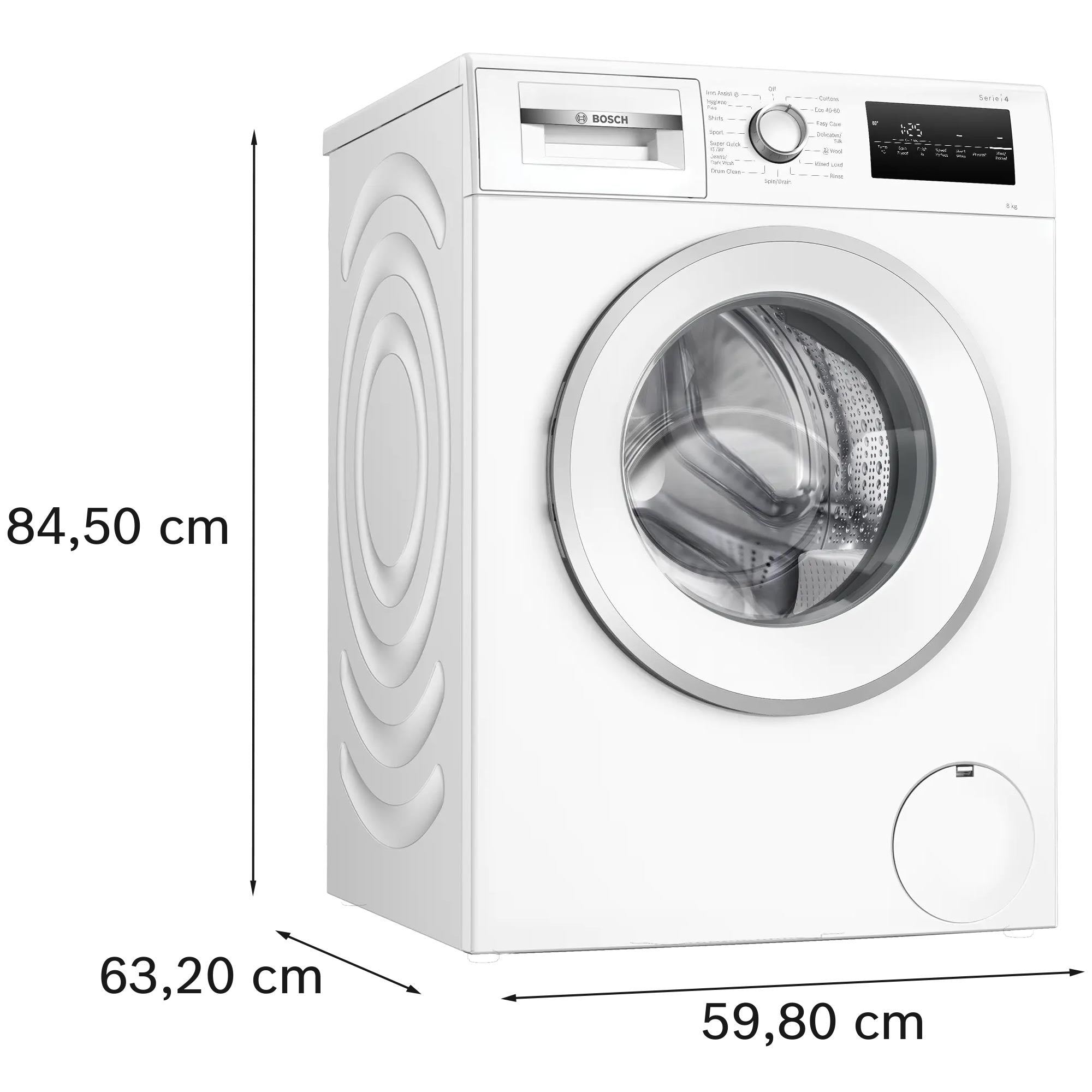Bosch WAN28254GB 8kg, 1400 Spin, Freestanding Washing Machine with Quick Wash, White