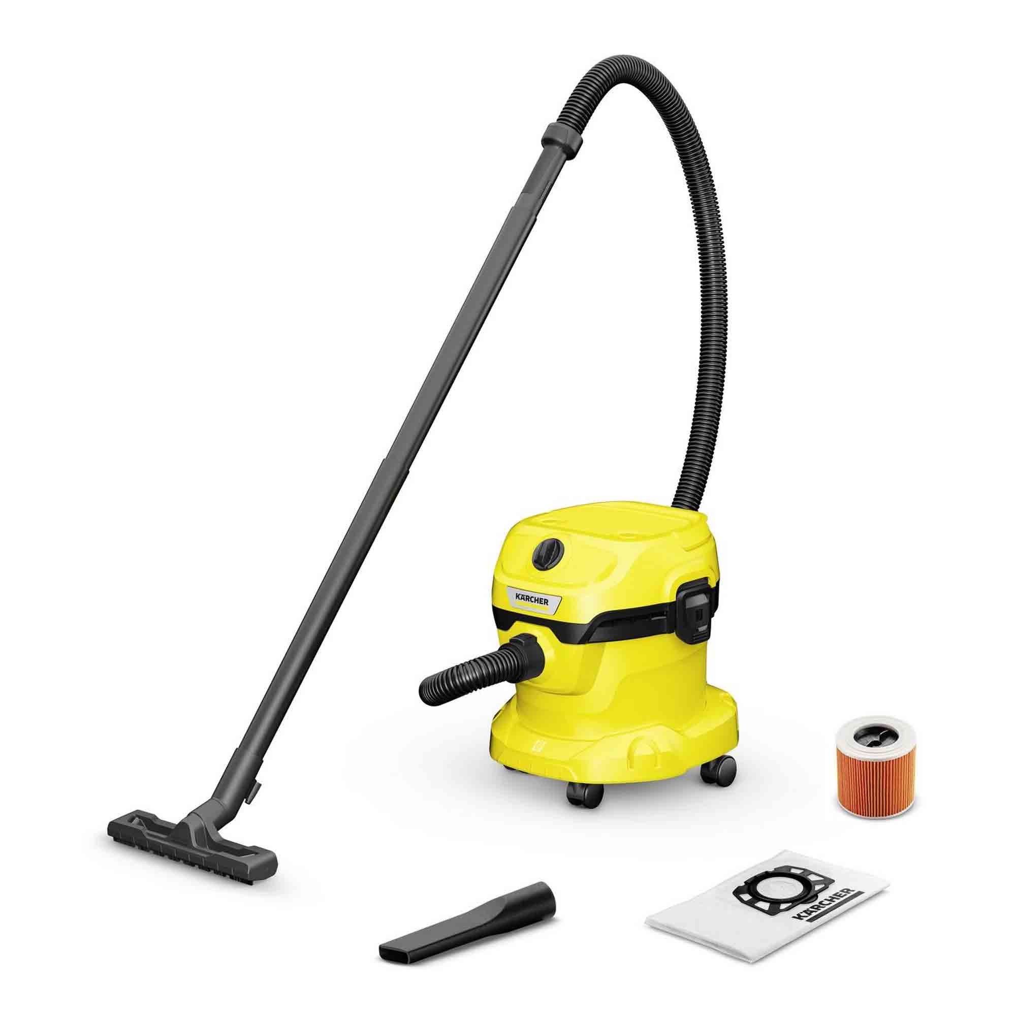 Karcher WD2 Plus Wet & Dry Vacuum Cleaner in Yellow - 16280020