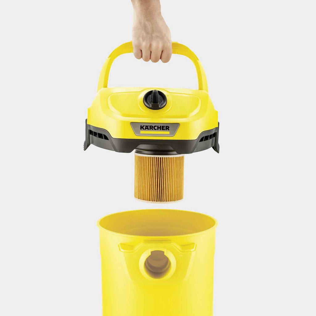 Karcher WD2 Plus Wet & Dry Vacuum Cleaner in Yellow - 16280020