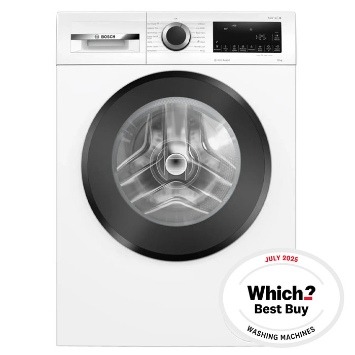 Bosch WGG24400GB 9kg, 1400 Spin, Freestanding Washing Machine with Quick Wash, White
