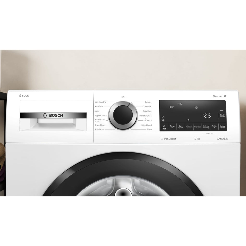 Bosch WGG254F1GB 10kg, 1400 Spin, Freestanding Washing Machine with Quick Wash, White