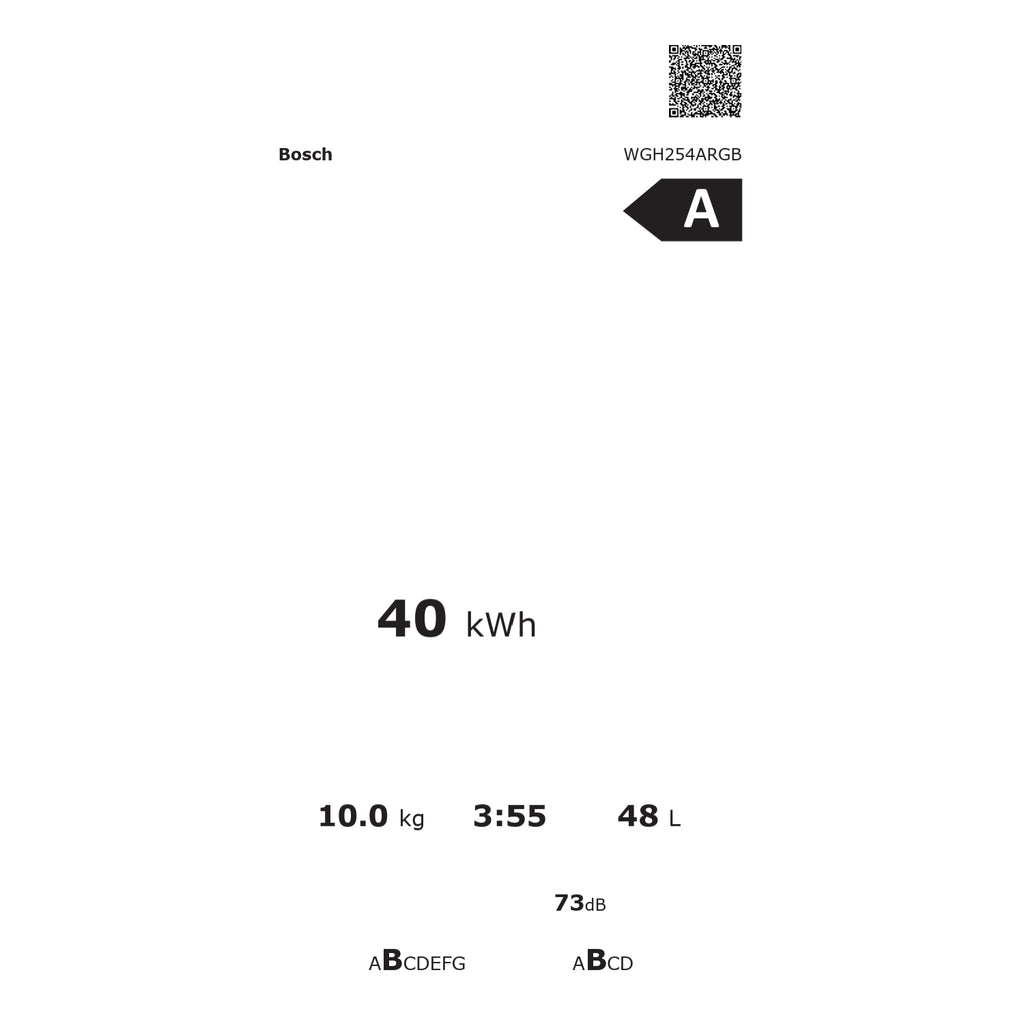 Bosch WGH254ARGB 10kg, 1400 Spin, Freestanding iDos Washing Machine with Quick Wash, Graphite