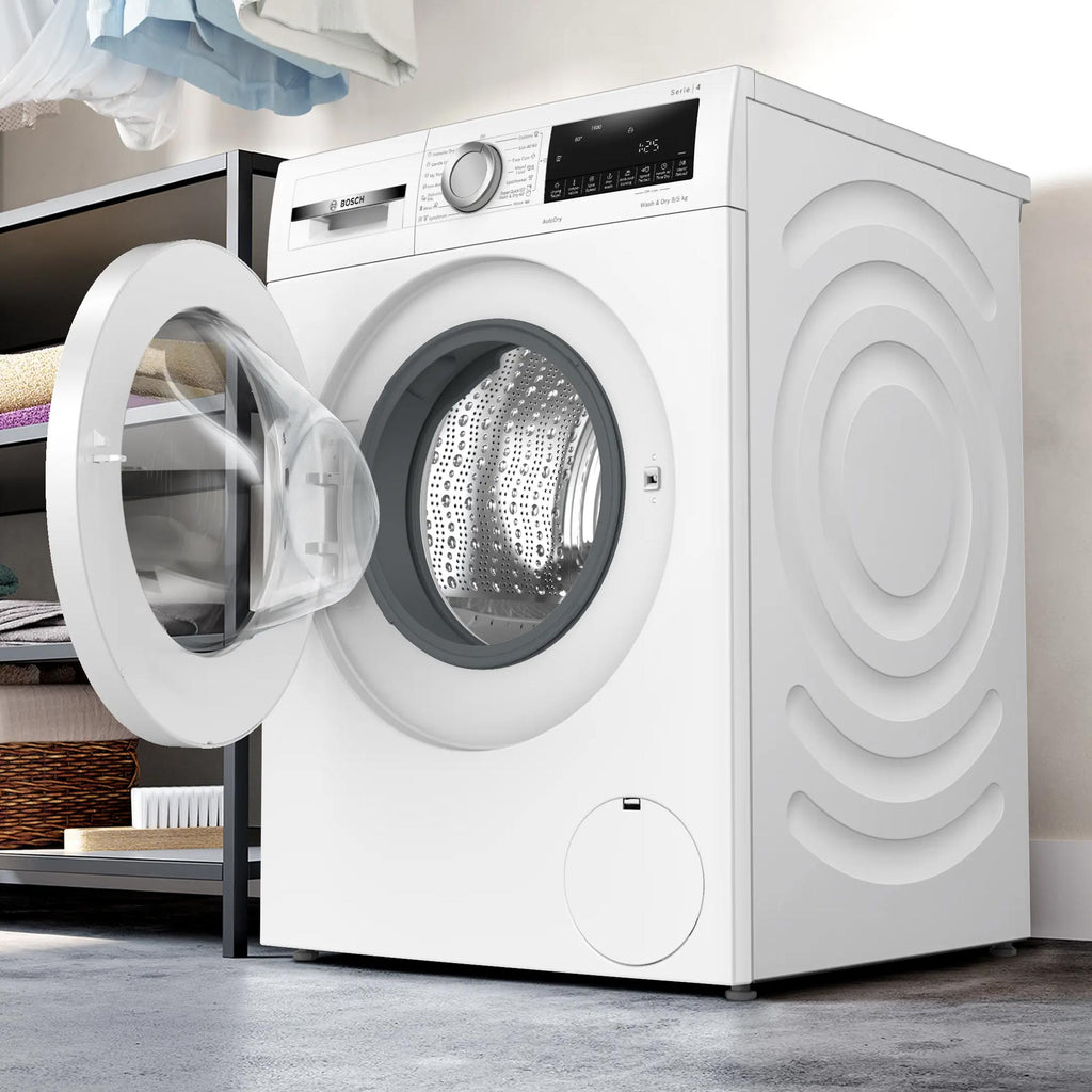 Bosch WNA144V9GB 9kg wash, 5kg Dry, 1400 spin, Freestanding Washer Dryer, White