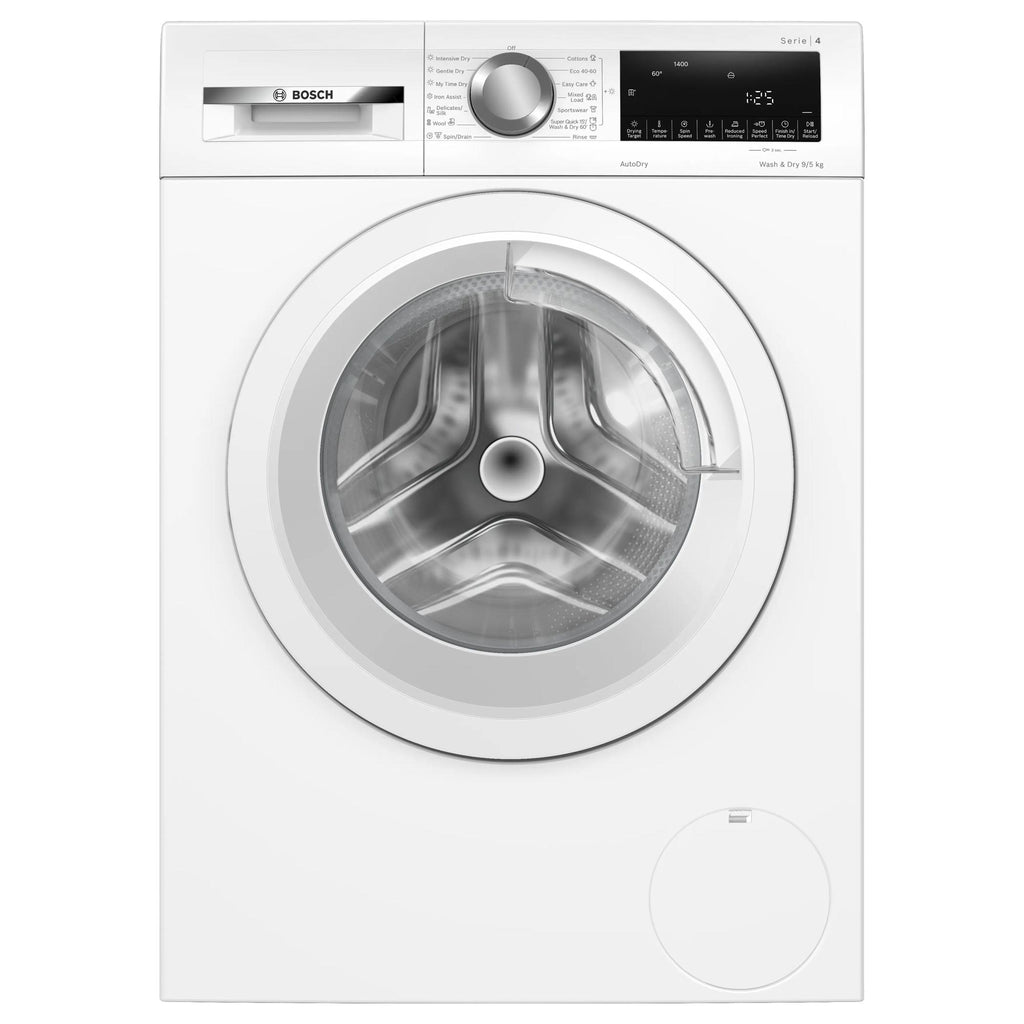 Bosch WNA144V9GB 9kg wash, 5kg Dry, 1400 spin, Freestanding Washer Dryer, White