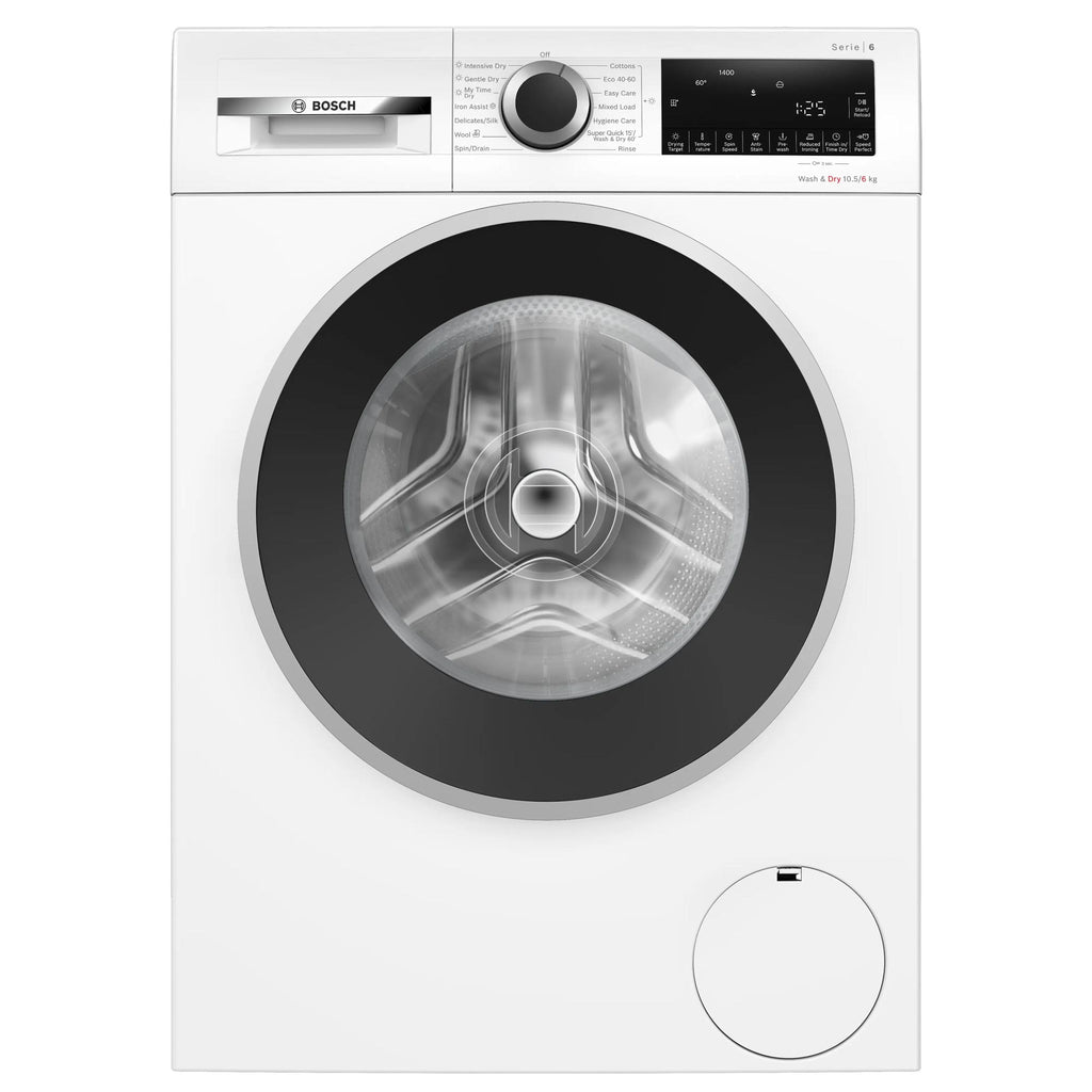 Bosch WNG25401GB 10.5kg wash, 6kg Dry, 1400 spin, Freestanding Washer Dryer, White