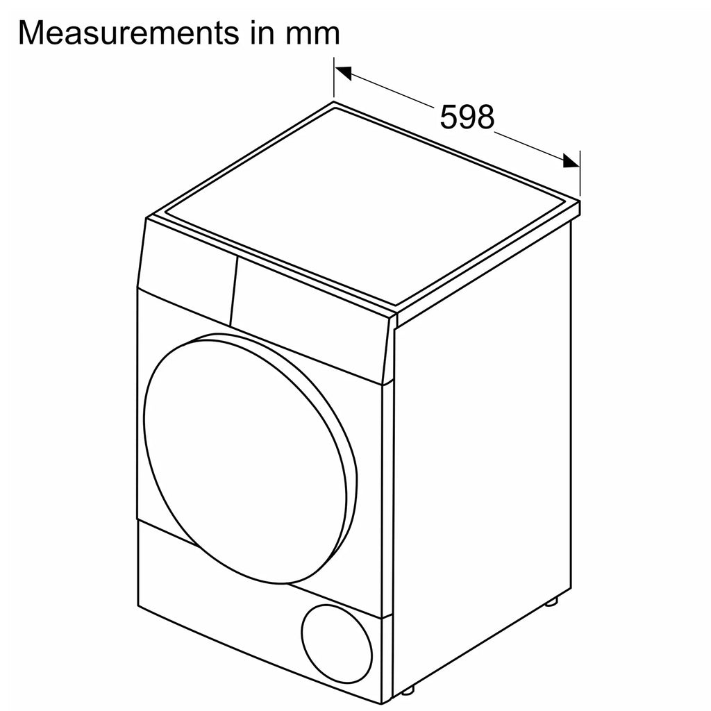 Bosch WQH246DRGB 9kg, Sensor Dry, Freestanding Heat Pump Tumble Dryer, graphite
