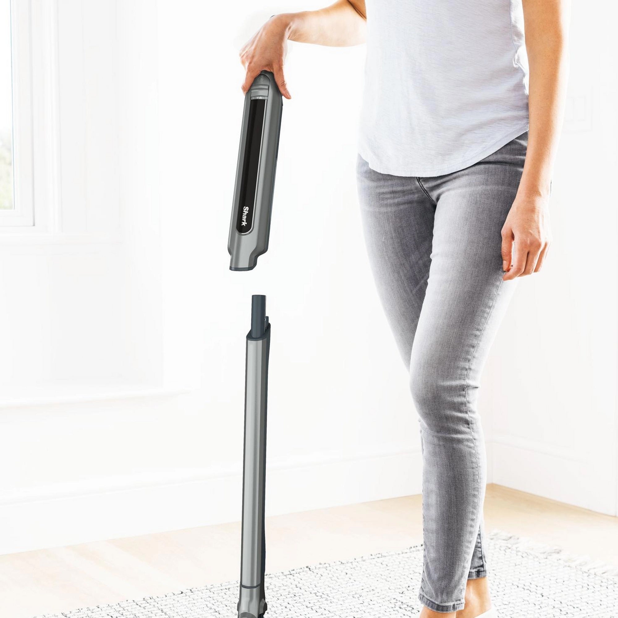 Shark WandVac Cordless Vacuum Cleaner with Anti Hair Wrap Technology - Steel Grey - WV361UK