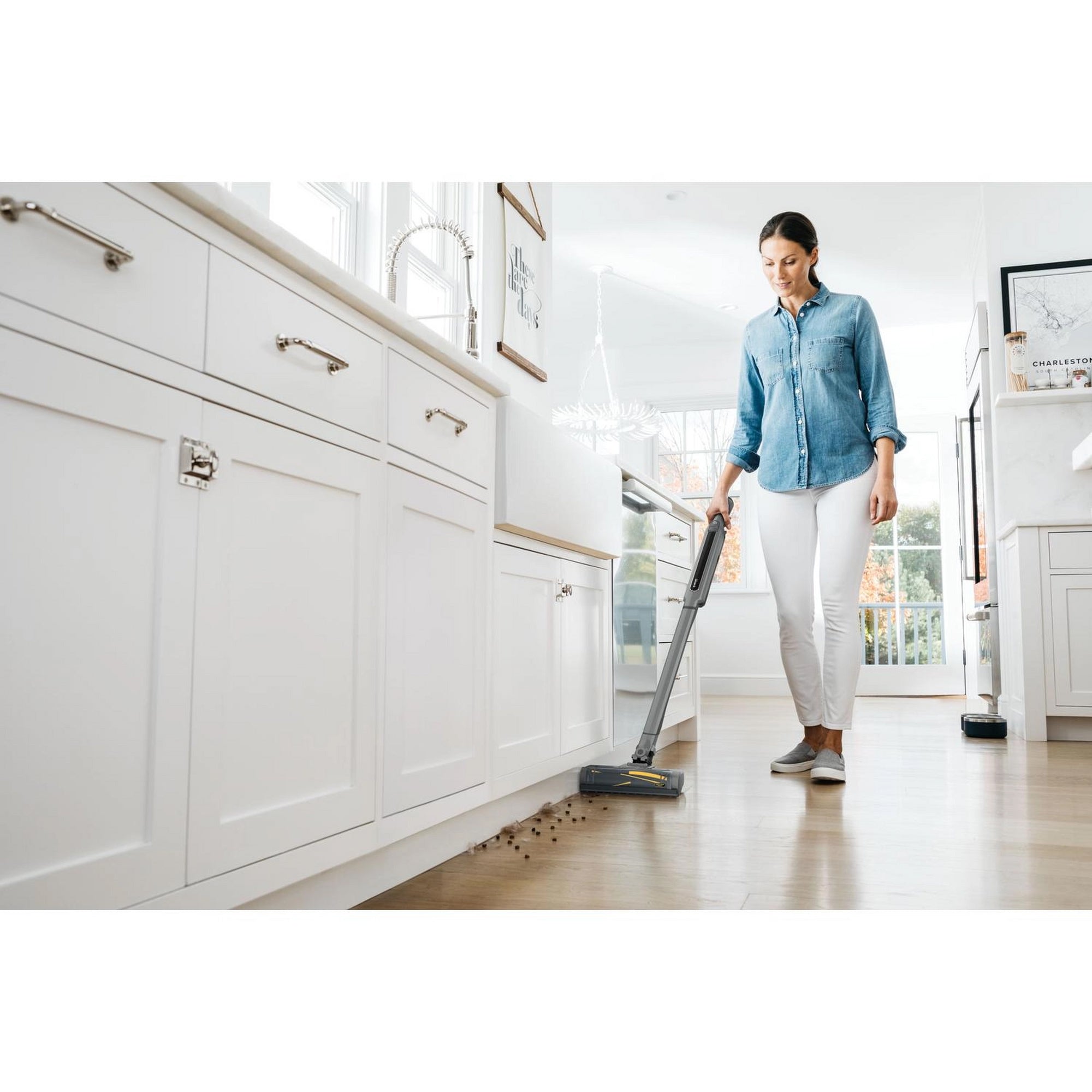 Shark WandVac Cordless Vacuum Cleaner with Anti Hair Wrap Technology - Steel Grey - WV361UK
