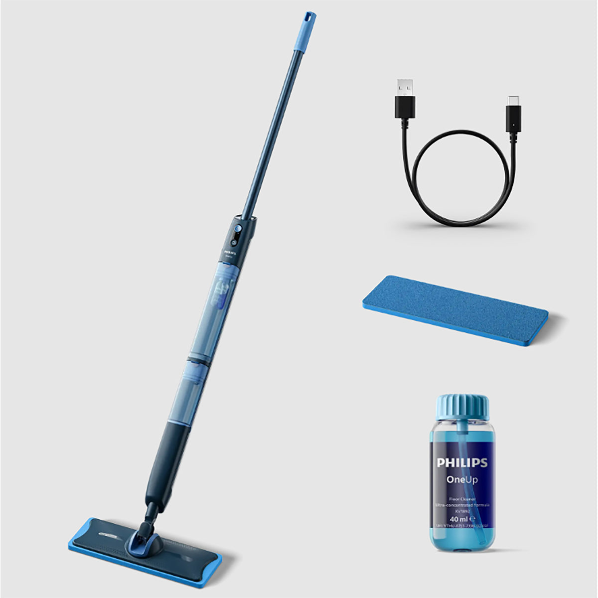 Philips OneUp 5000 Series Electric Mop – Blue - XV5113_01