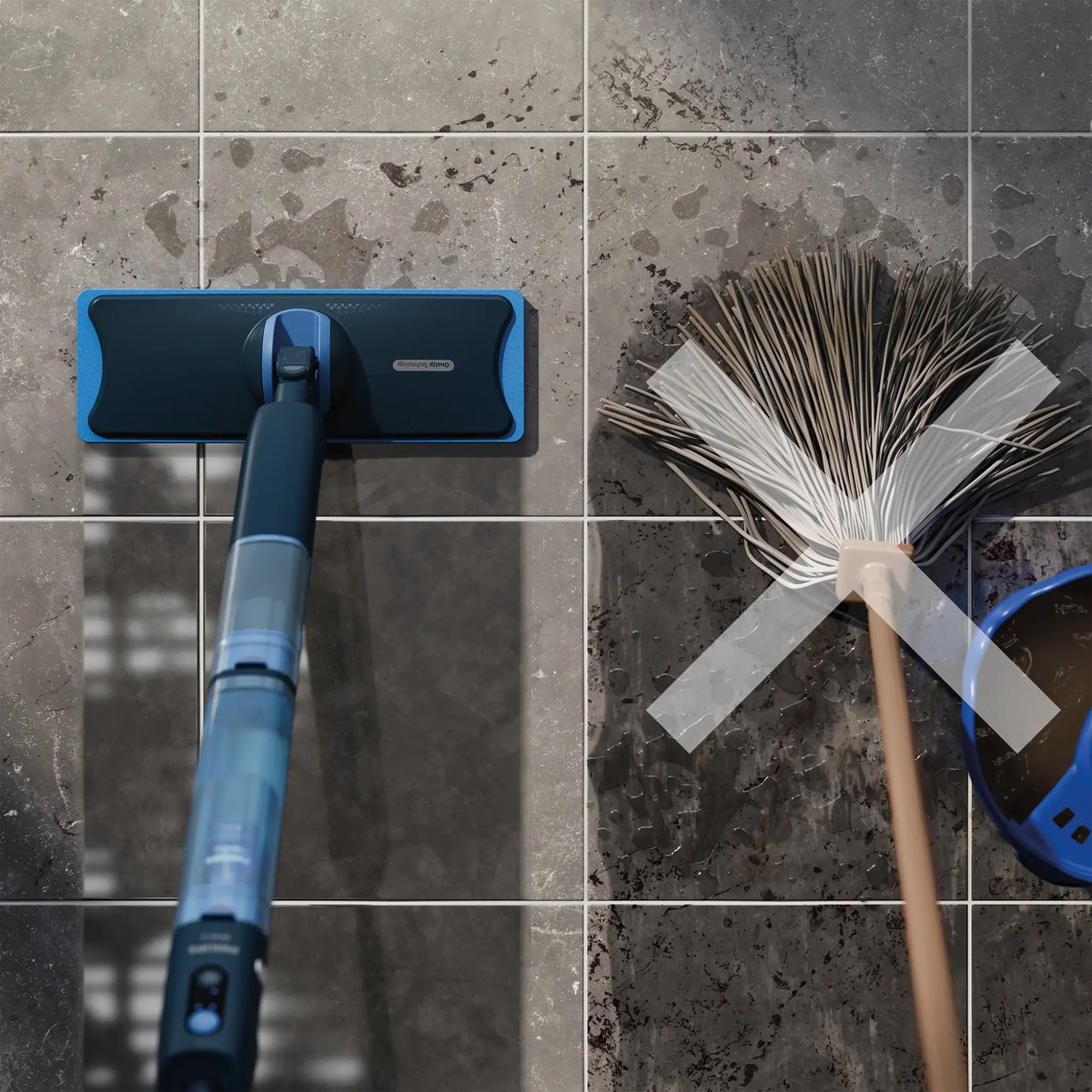 Philips OneUp 5000 Series Electric Mop – Blue - XV5113_01