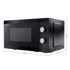 Sharp 20 Litre 800W Manual Microwave Oven – Black | YC-MS01U-B