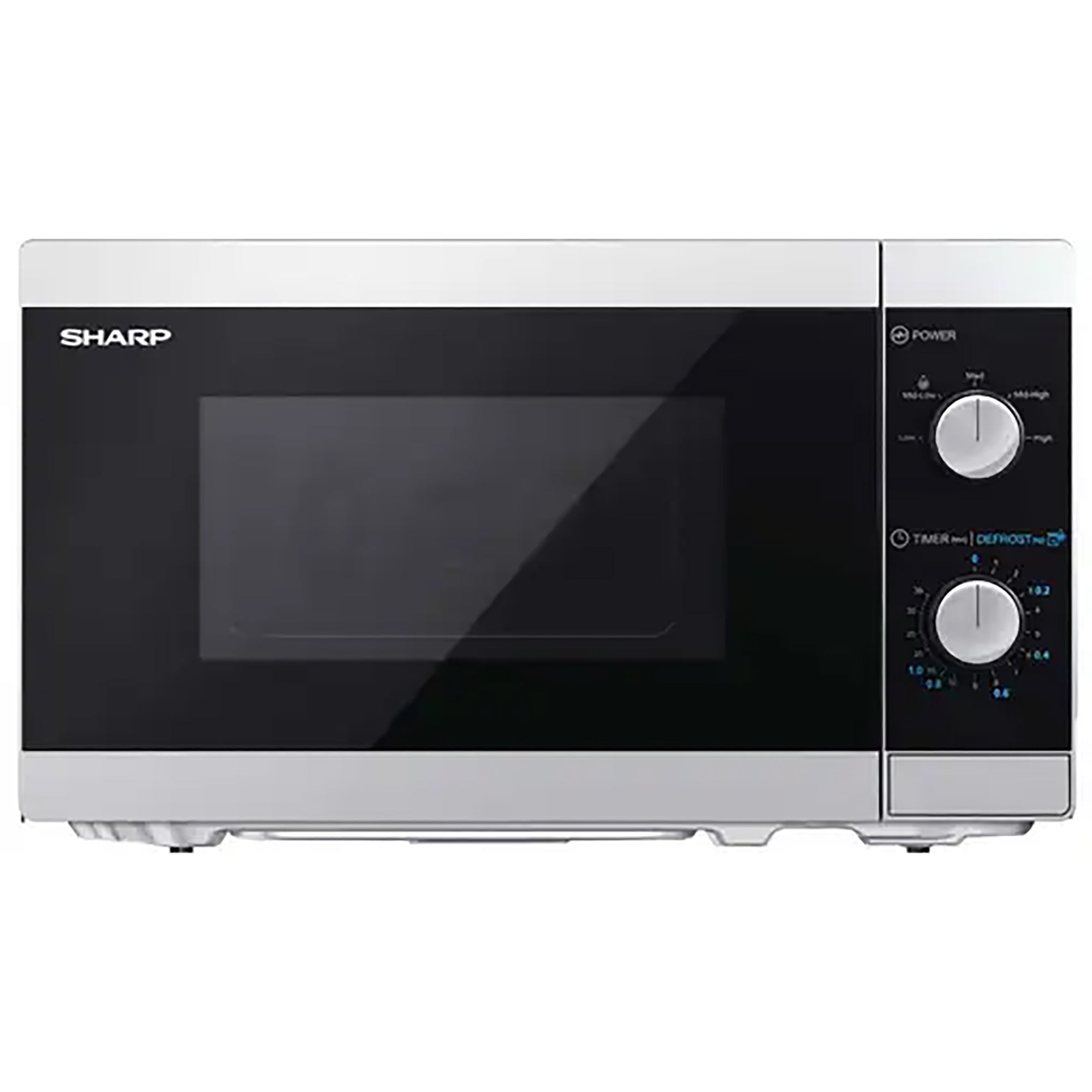 Sharp 20 Litre 800W Manual Microwave Oven – Silver | YC-MS01U-S