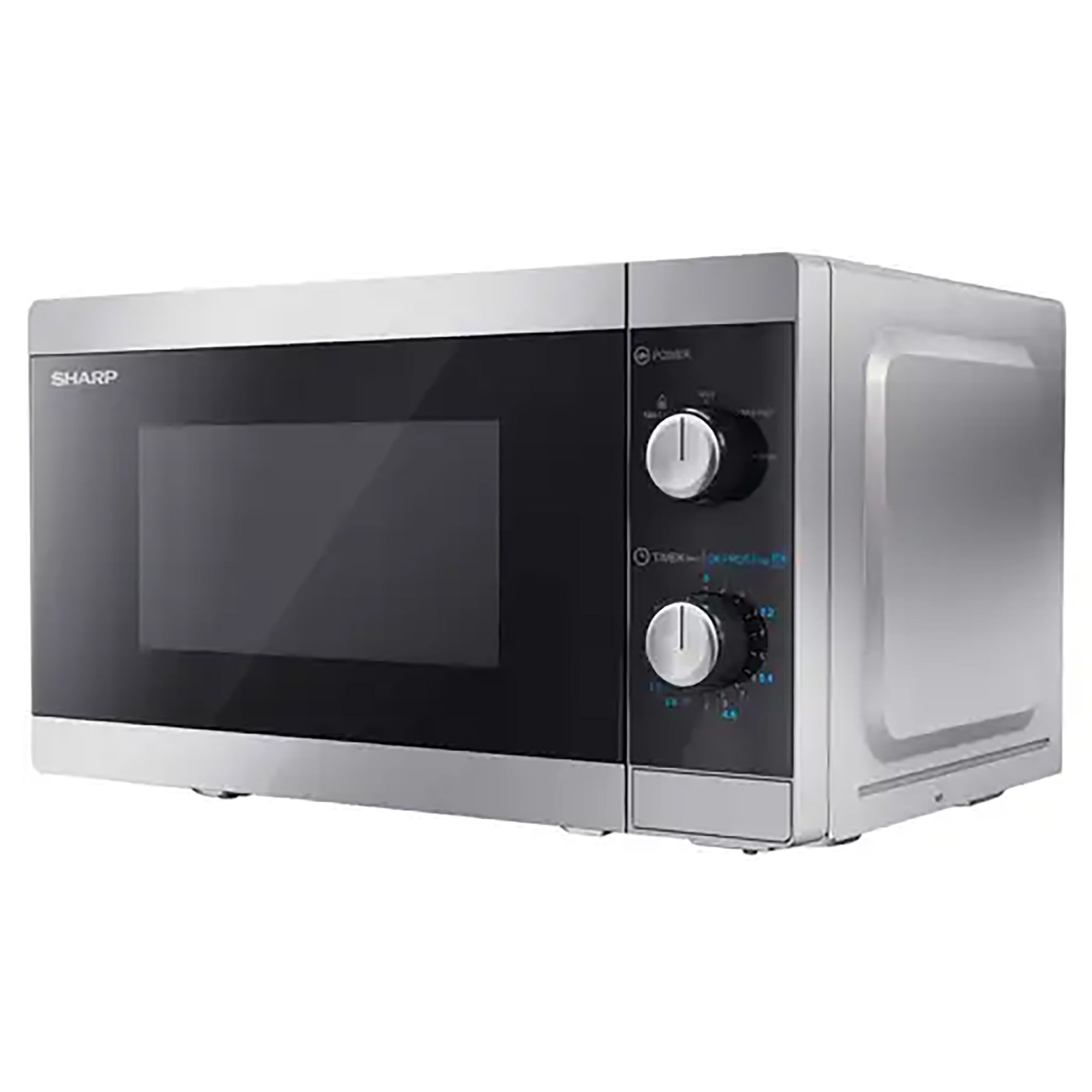 Sharp 20 Litre 800W Manual Microwave Oven – Silver | YC-MS01U-S