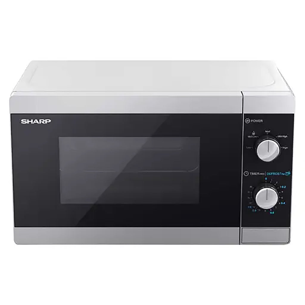 Sharp 20 Litre 800W Manual Microwave Oven – Silver | YC-MS01U-S