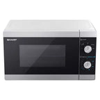 Sharp 20 Litre 800W Manual Microwave Oven – Silver | YC-MS01U-S