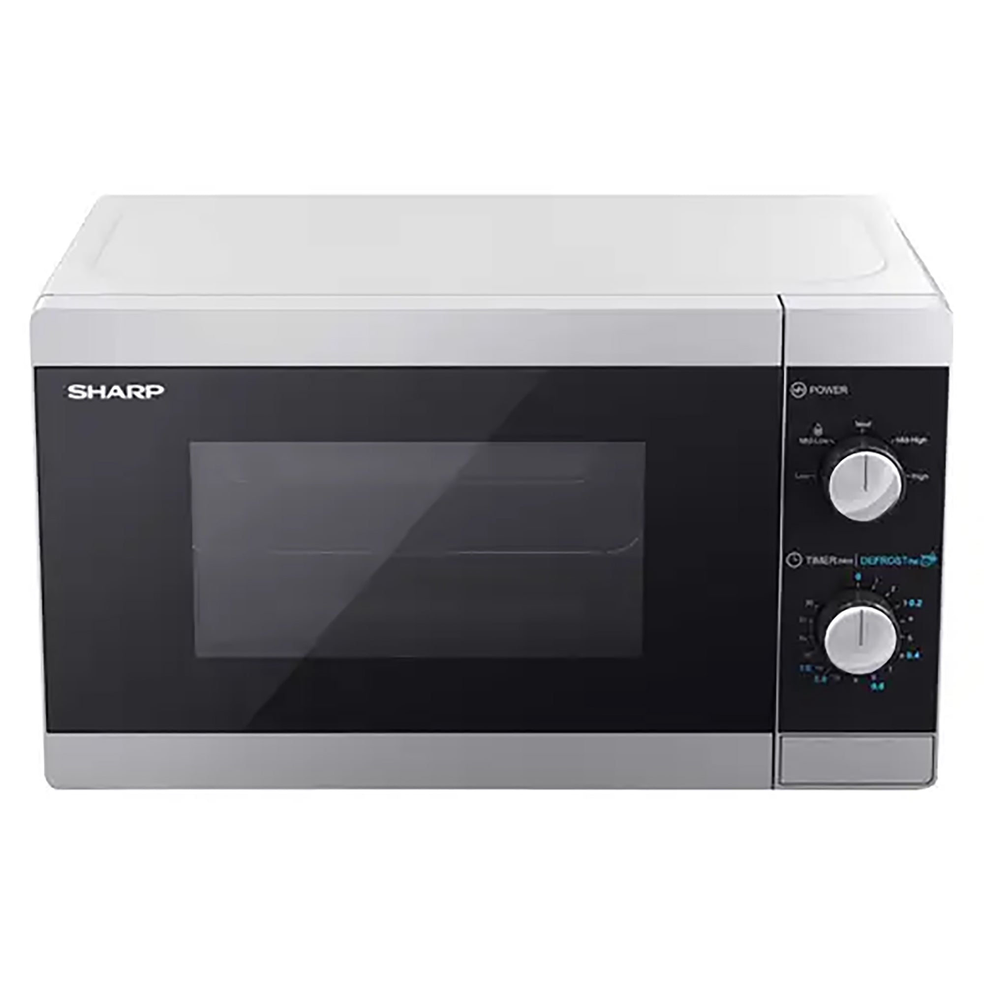 Sharp 20 Litre 800W Manual Microwave Oven – Silver | YC-MS01U-S