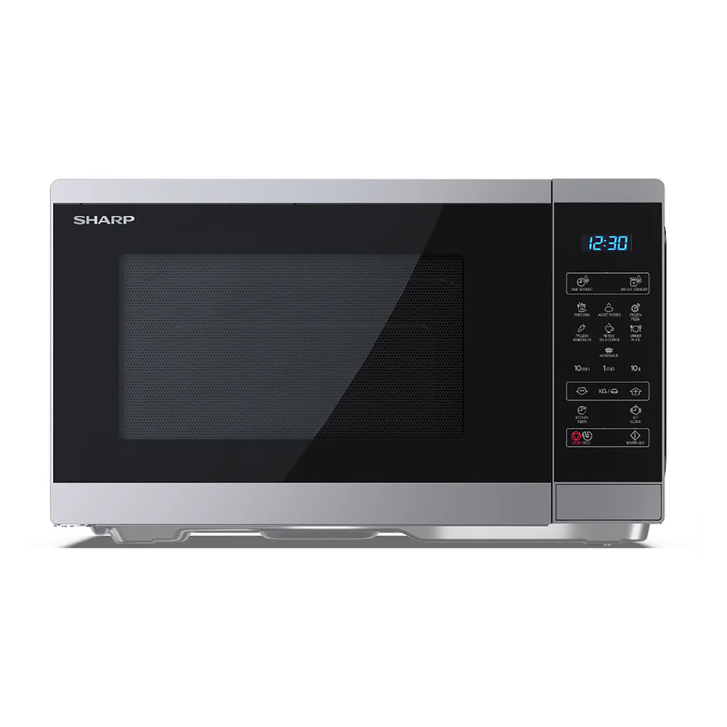 Sharp 25 Litre 900W Digital Solo Microwave Oven in Silver – YC-MS252AU-S