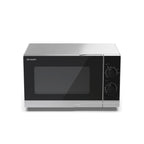 Sharp 20L 700W Compact Microwave Oven in Silver - YC-PS201AU-S