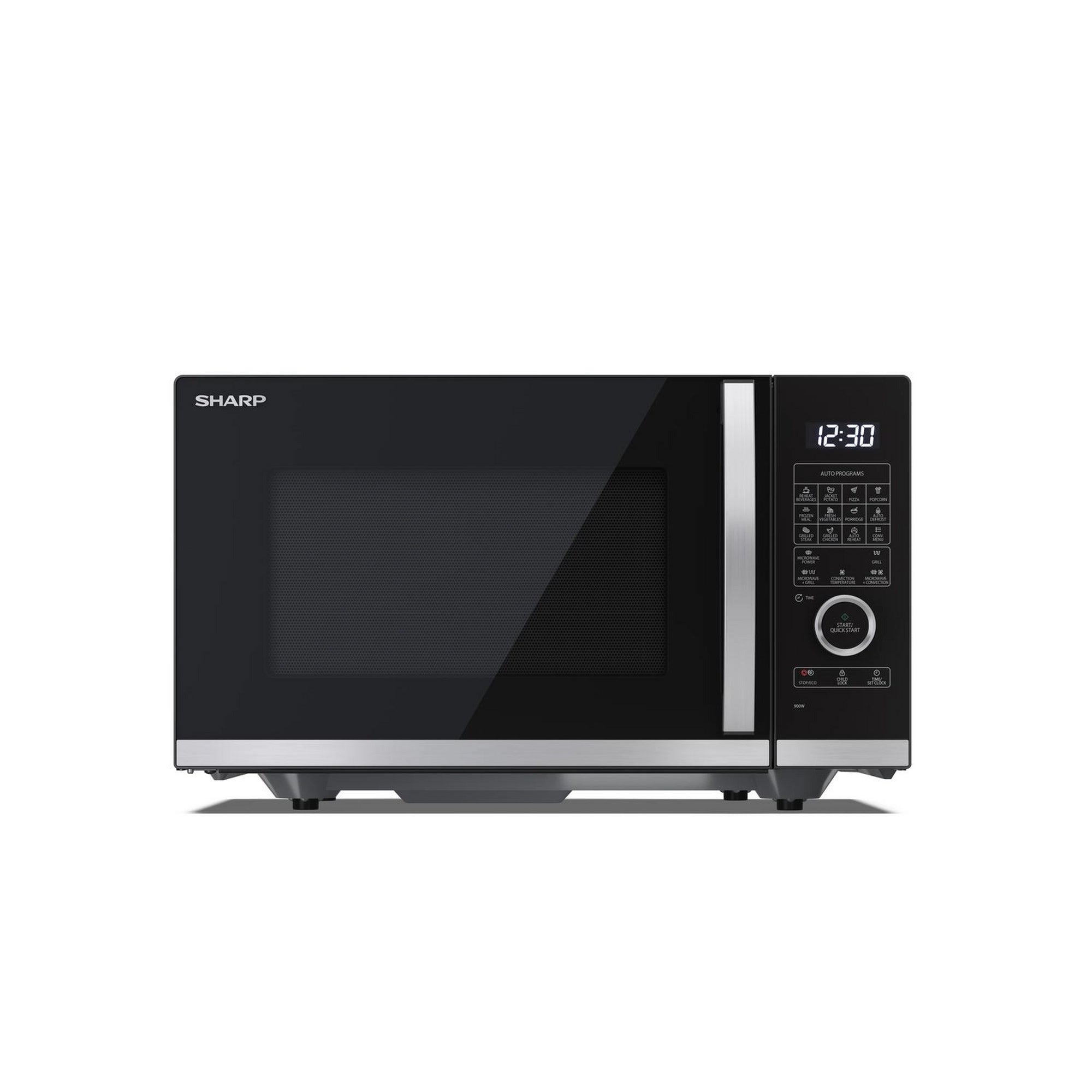 Sharp 25L 900W Flatbed Combination Microwave with Convection Oven & Grill in Black – YC-QC254AU-B