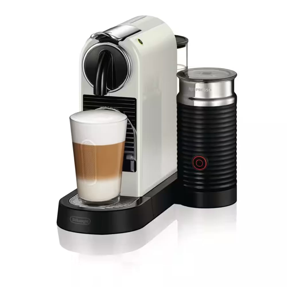 Delonghi Nespresso Citiz Capsule Espresso Coffee Machine with Milk Frother in White - EN267WAE image 0