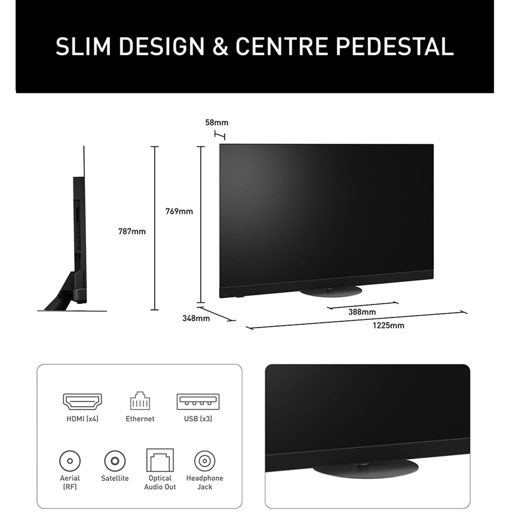 Panasonic TV-55Z90BEB 55 Inch, 4K UHD OLED Television, Fire TV with Freely, Freeview HD image 1