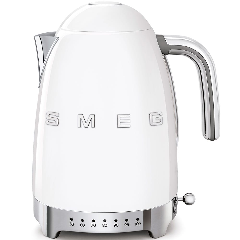 Smeg KLF04WHUK 50's Retro Variable Temperature Kettle in White image 0