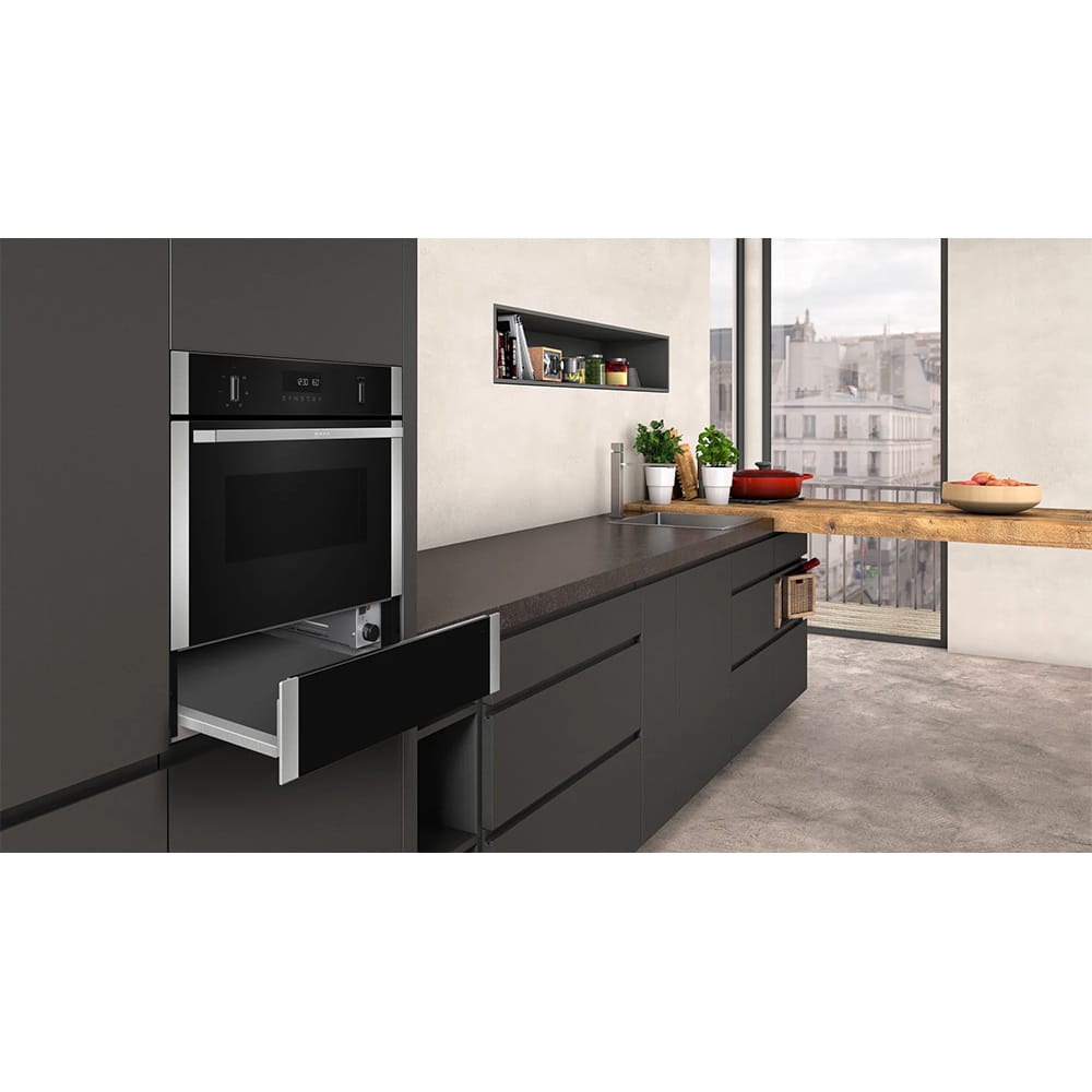 Neff N1AHA01N0B 14cm Warming Drawer, 40° C to 80° C Thermostat, Stainless Steel image 4