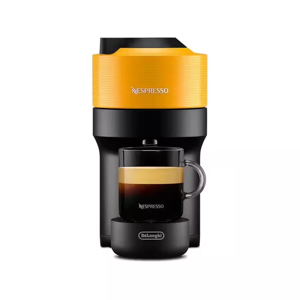 Delonghi Nespresso Vertuo Pop Capsule Coffee Machine in Yellow - ENV90Y image 0