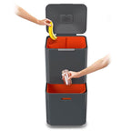 Joseph Joseph Totem Max 60L Waste and Recycling Bin in Graphite image 3